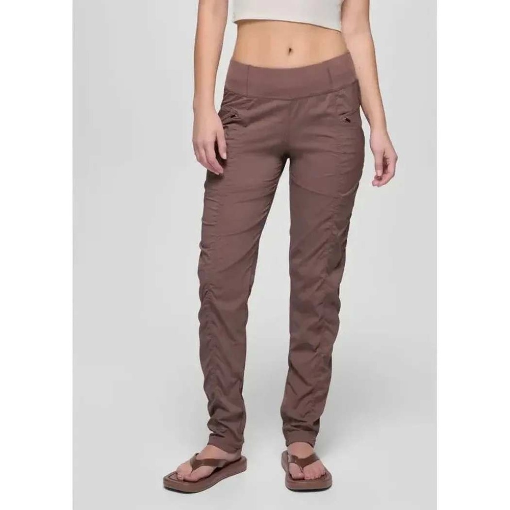 prAna Koen Pant Women XL Carob Pull On Mid Rise Stretch Hiking Elastic Waist NEW
